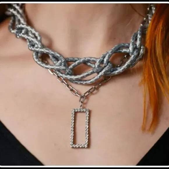 #Sabika Fall 2022 What Matters Bold Chunky Chain Link Necklace #NWOT